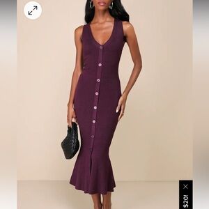 Purple Sweater Dress